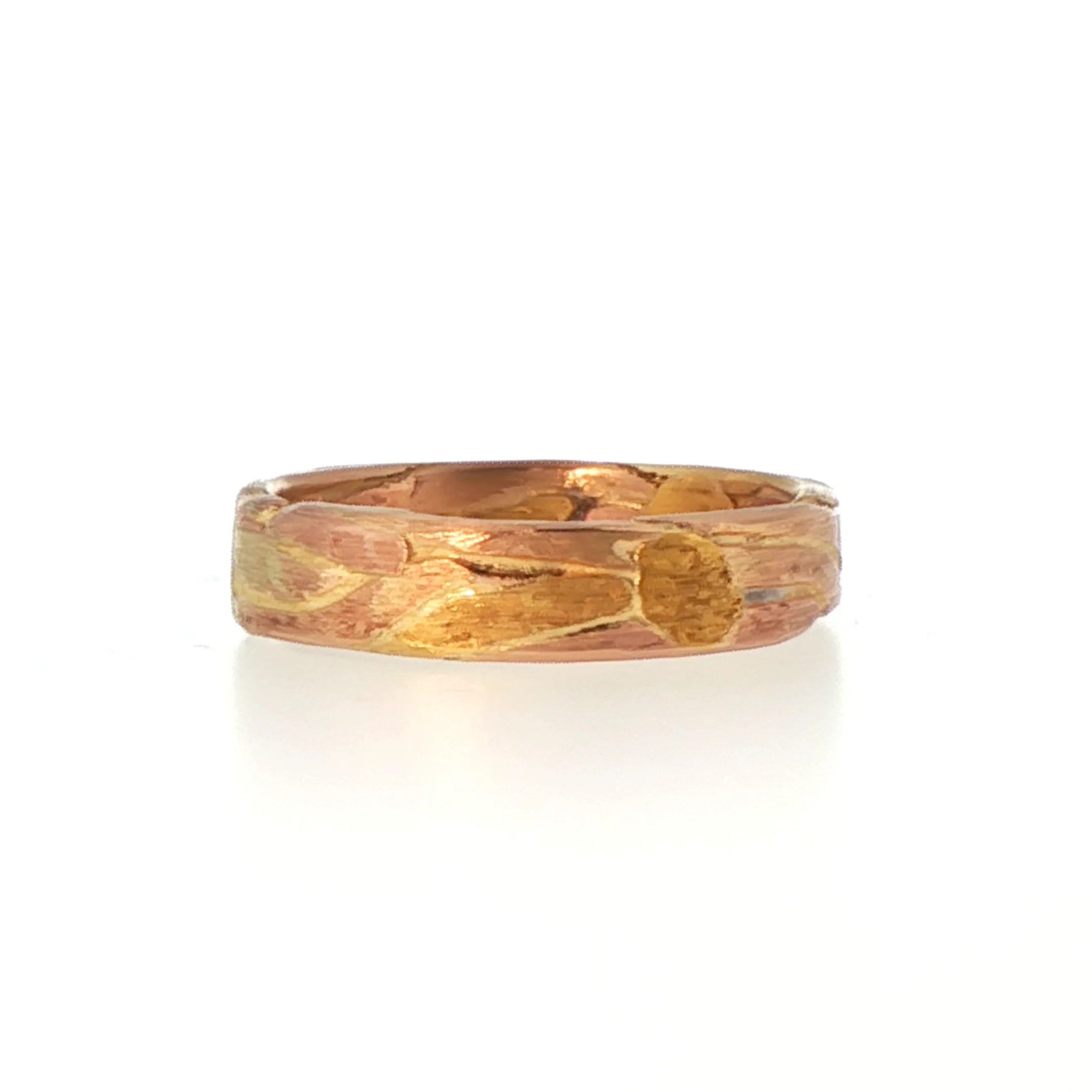 Rose Gold Flat Ribbon Ring - Image 4