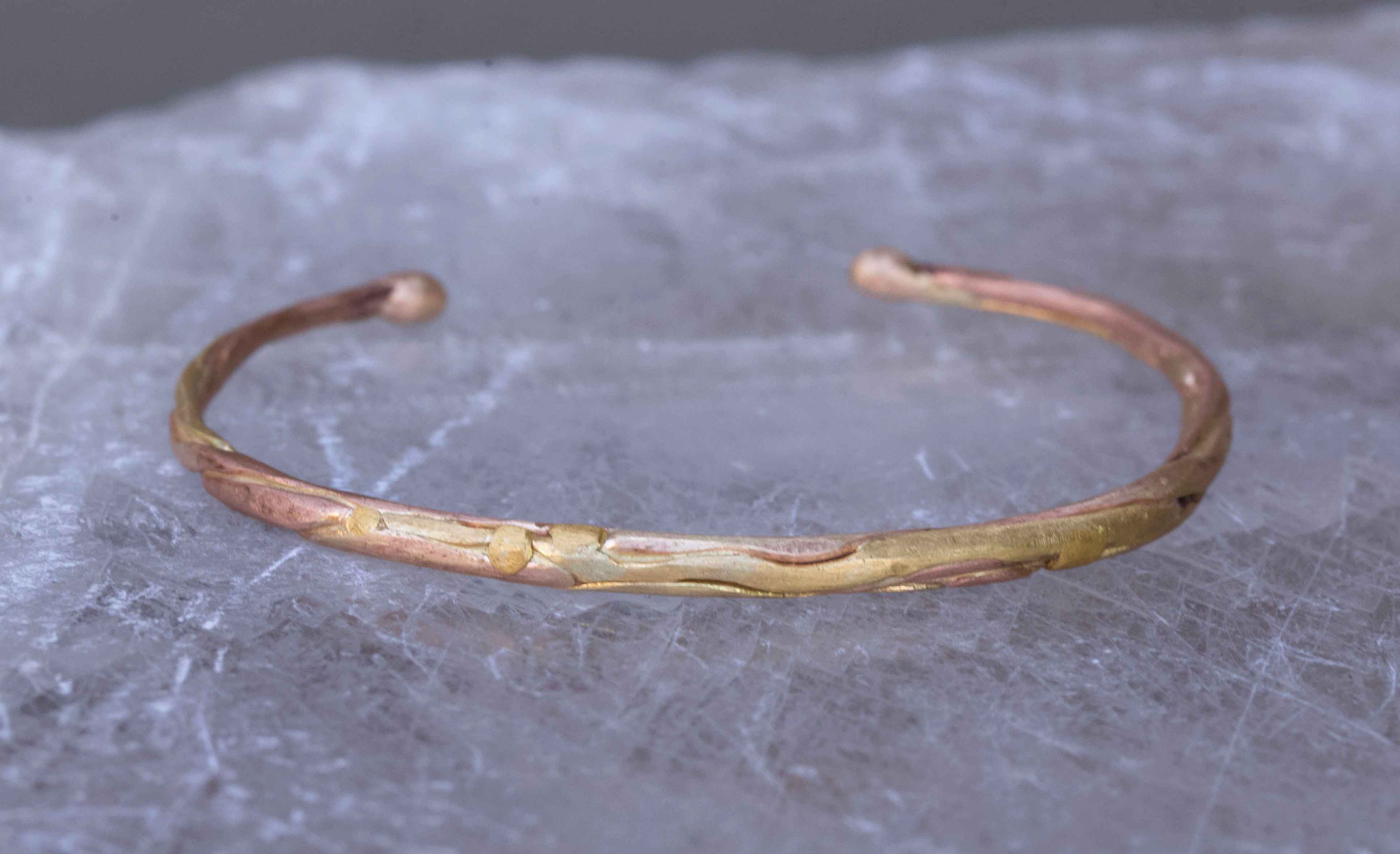 Gold Round Ribbon Cuff - Image 3