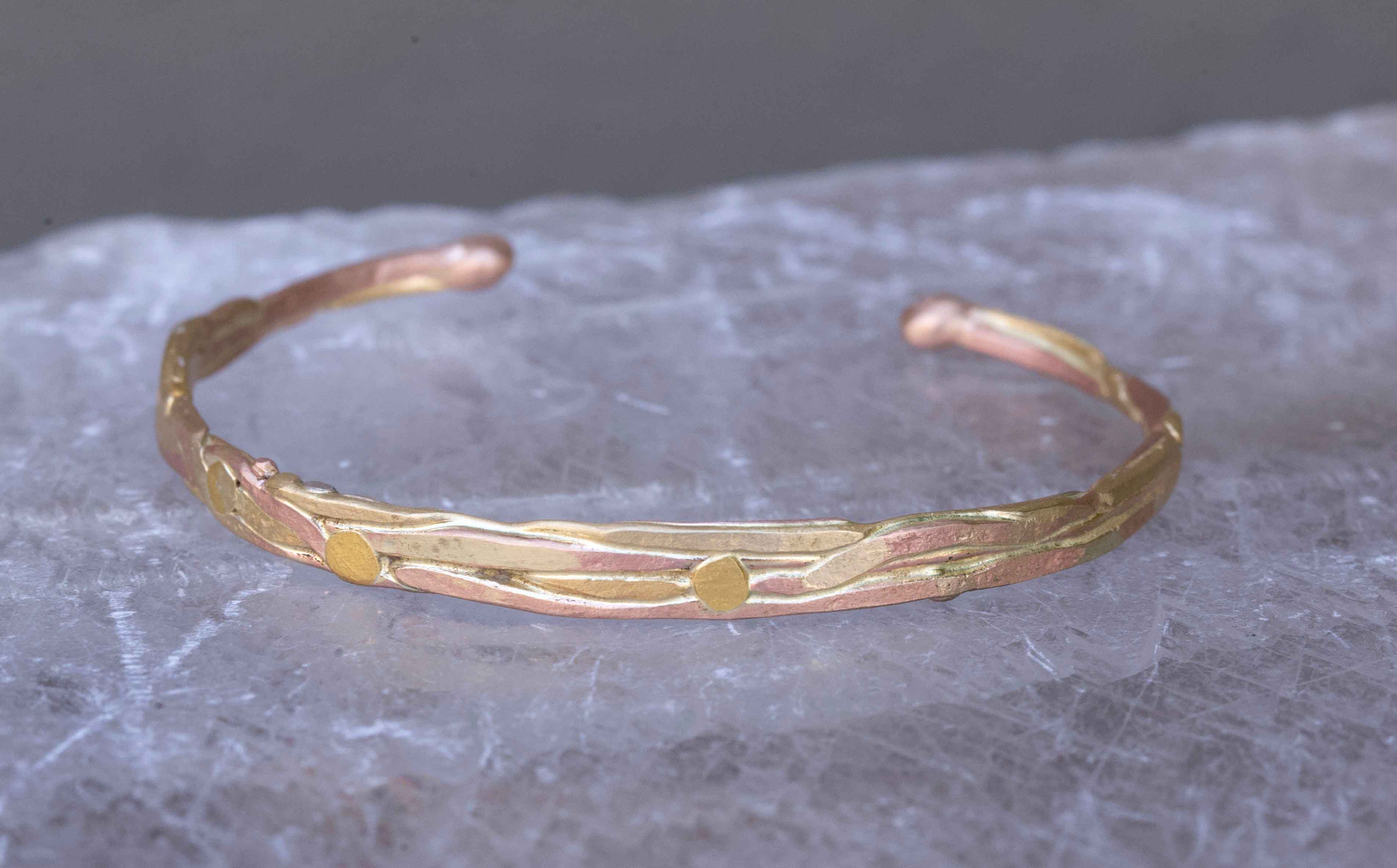 Gold Flat Ribbon Cuff - Image 3