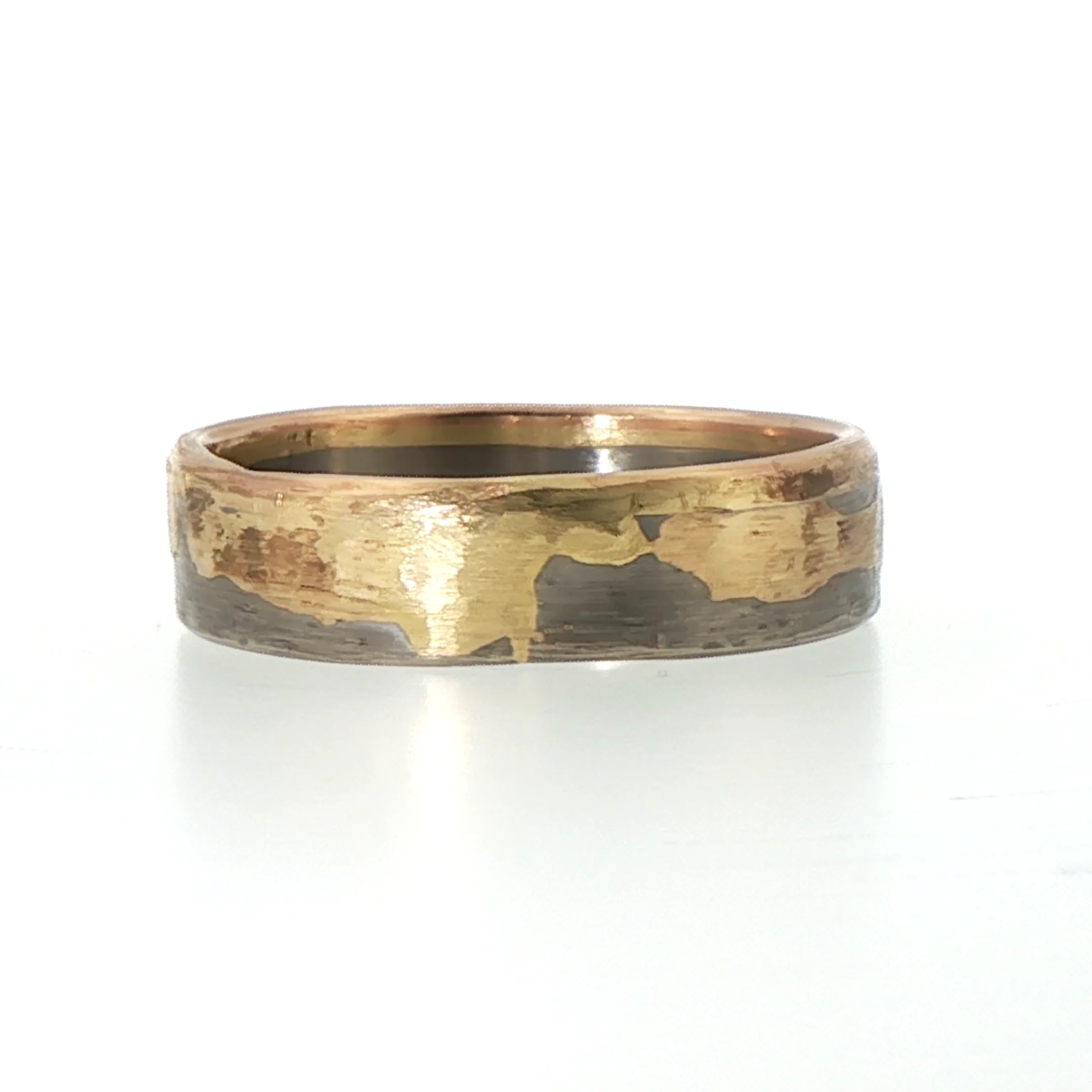 6MM Palladium and Gold Edge Band - Image 4