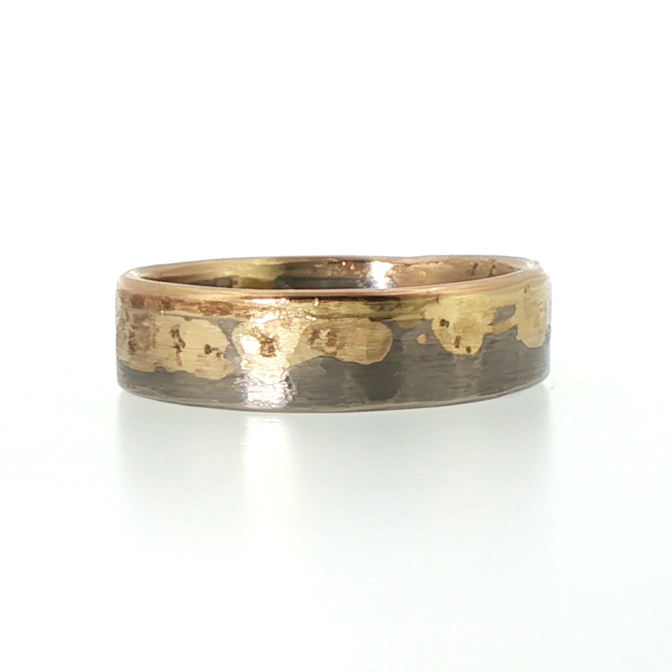 6MM Palladium and Gold Edge Band - Image 5
